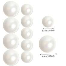 White Pearl Ball Wedding Hanging Decor - Pearl White Ball Hanging Garland, Suitable For Wedding Engagement Baby Shower Decoration Crafts (More Sets For Longer Effect), Party Decor Pearl Hanging Ornament - White - View 10