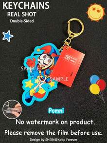 TADC钥匙扣、数字马戏团贴纸、动漫周边、Ragatha、Jax、Zooble、Kinger、Gangle钥匙扣、卡通动漫钥匙扣、收藏钥匙扣、包包挂饰、汽车配件、节日礼物、生日礼物 - 彩色 - 查看 12