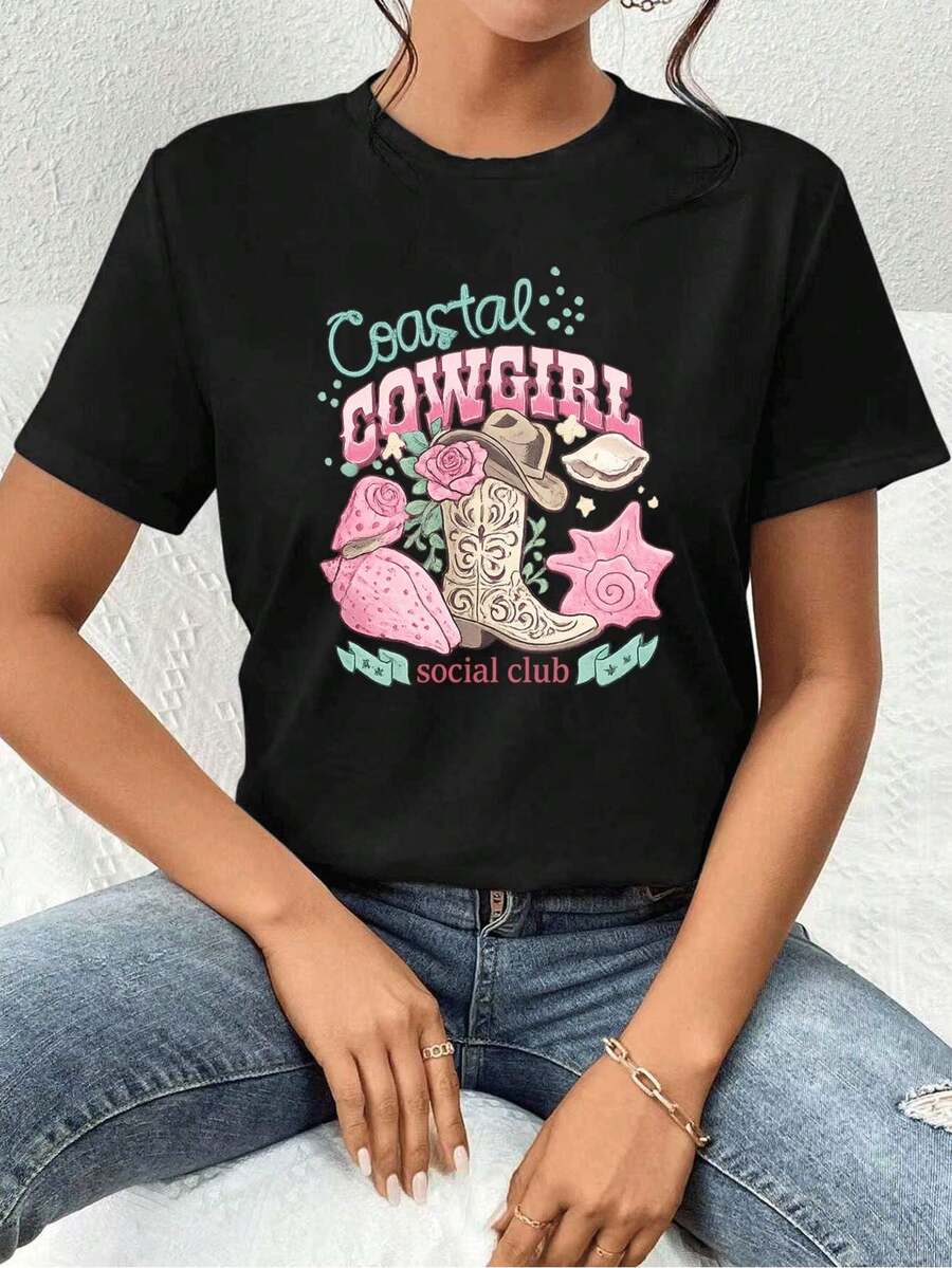 Women T-Shirts - Black - View 1