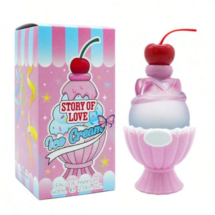 Story Of LovePink Ice Cream Perfume, A Gourmand Floral Scent With A Sweet Princess Vibe, Perfect For Daily Commutes, Dates, And Parties, Perfume Mujer,2.0Fl. Oz. - 甜美風 - 查看 1