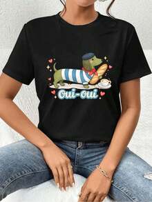 Women T-Shirts - Black - View 1