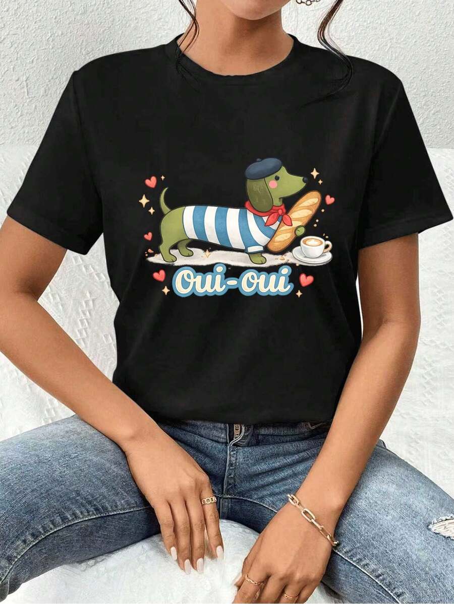Women T-Shirts - Black - View 1