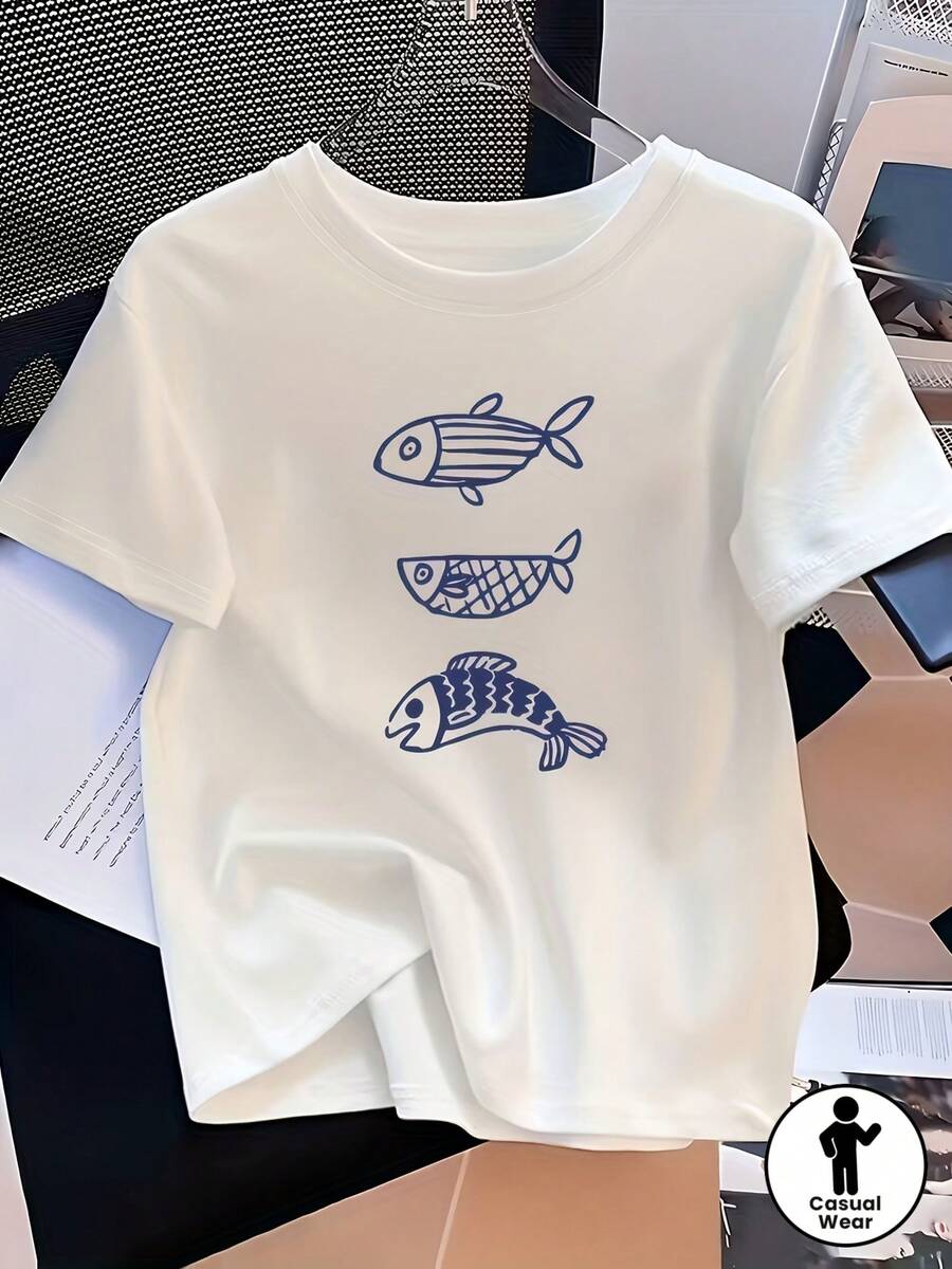 Women T-Shirts - [White] - View 1