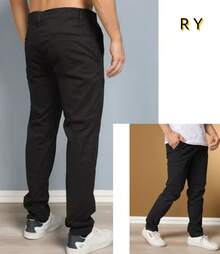 Twill Pants - Skinny - Drawstring - Sportswear - For Going Out - Night Out - Holidays - Father's Day - Valentine's Day - Knife Pocket - 黑色 - 查看 9
