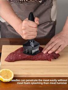 [Meat Tenderizer Tools] Meat Tenderizer - Steak Needle - Meat Mallet - Kitchen Steak Tools - Barbecue Skewers - Meat Piercer - Meat Perforator - Kitchen Utensils - Kitchen Tools - Multicolor - View 4