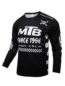 DONUTFOX 2026 New Mountain Bike Sports Long Sleeve Shirt, Racing Cycling Jersey For Mountain Biking, BMX, Long Sleeve T-Shirt Suitable For: Black - Black - View 17