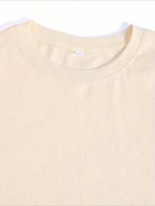 Pure Cotton Men's Anime T-Shirt – Otaku Chic Manga Majesty Realm Fandom Flair Geek Groove Fashion Statement For Anime Lovers, Cool Graphic Tee For Fans, Stylish Casual Wear, Pop Culture Apparel, Must-Have For Anime Enthusiastssummer Outfits For Womengraphic Tees - 杏色 - 查看 5