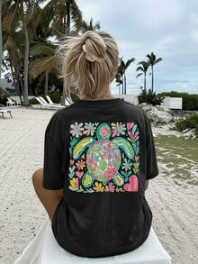 Women T-Shirts - Black - View 3