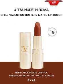 Valentino Lipstik Matte Spike 134R/77A 1g [Ukuran Mini] - 77A-1g - View 8