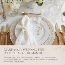 [Free Shipping]24 Pcs Acrylic Place Card Set With Ribbon & Marker - 3.9x1.8 Inch Blank Wedding Seating Cards For Table Setting, Birthday Party, Anniversary & Event Decor - Clear-white - View 3