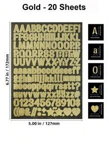 163 piezas Juego de pegatinas con letras y números brillantes, pegatinas decorativas multiusos para manualidades DIY, scrapbooking, envoltura de regalos, decoración de cumpleaños/fiestas, vuelta al colegio, útiles escolares/de oficina papelería libro de sticker estikers - Multicolor - Ver 17