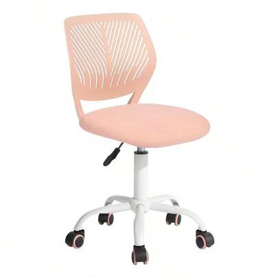 Silla de Escritorio Ergonómica para Niños, Color Celeste, Giratoria y Altura Ajustable