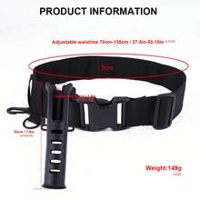 Adjustable Waist Belt For Fishing, Outdoor Fishing Rod Waist Support Bracket, Fishing Accessories For Boat/Sea Fishing - Multicolor - View 8