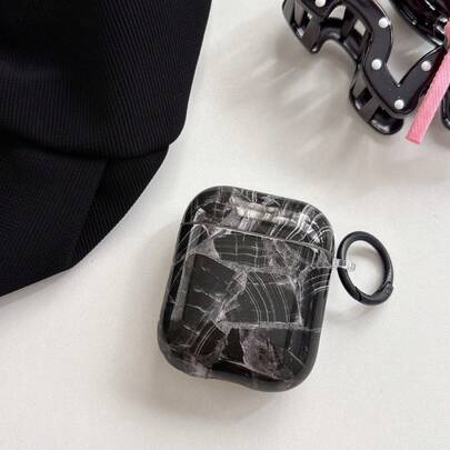 Marble Texture 4/ Pro 3/ 2 Wireless Bluetooth Earphone Case, Personalized Soft Full Coverage Protective Cover For Women