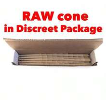 Authentic RAW Classic 1 1/4 Size Pre-Rolled Cone 200 Pack Andamp; 2 Tubes - 如圖所示 - 查看 6