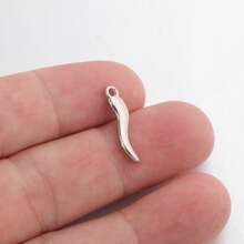 1 pieza Collar con colgante de chile personalizable, collar de cadena delicada de acero inoxidable, regalo de joyería minimalista y única para mujeres - Multicolor - Ver 6