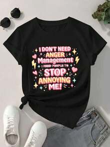 Women T-Shirts - Black - View 2