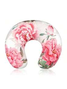 Nursing Pillow Cover, Made Of Soft Knitted Fabric, Designed For Moms, Featuring Fashionable Floral Pattern (Pillow Cover Only) - Multicolor - View 14