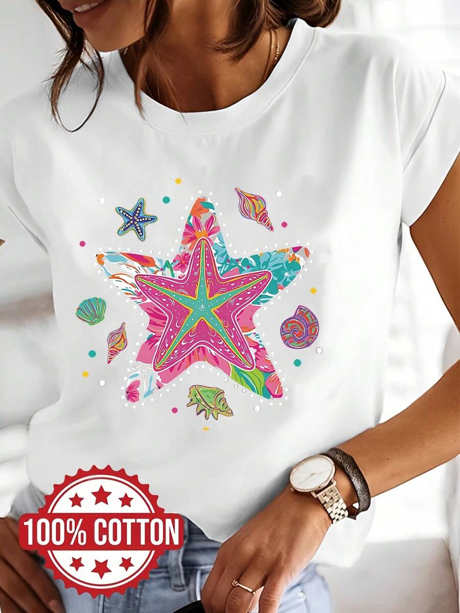 Women T-Shirts - [White] - View 1