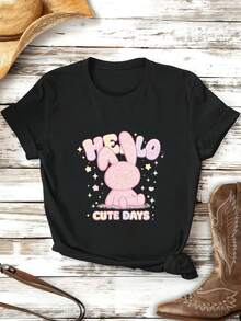 Women T-Shirts - Black - View 2