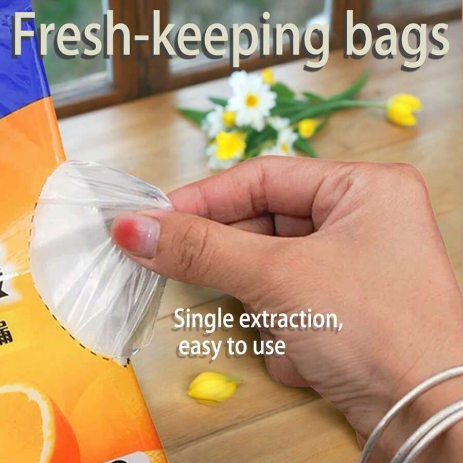 Disposable Food Storage Bags, Multiple Sizes Available, Resealable Bags Suitable For Freezing, Heating, Kitchen And Travel. Multipurpose Snack Bags, Sandwich Bags. - View 1