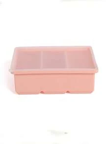 Bộ 2 khay silicon tái sử dụng có nắp - Khuôn dẻo dung tích 1 cốc, thích hợp để đông lạnh súp, món hầm, nước sốt, an toàn khi rửa bằng máy rửa chén, tuyệt vời cho Giáng sinh, Halloween, Lễ Phục sinh, Lễ Tạ ơn. - Hồng - Xem 3