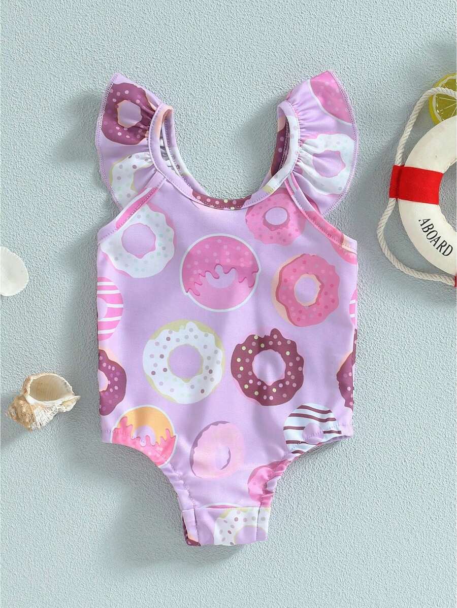 Newborn Baby Swimwear - Purple - View 1