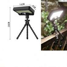 New Outdoor Solar Light, Convenient Ultra-Bright Clip-On Solar Light With Sensor, Suitable For Camping, Exploration, Indoor Emergency Lighting, Yard, Fence, Garden And More (3 Options Available) - A - View 2