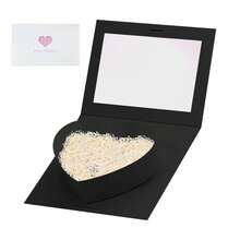 Gift Boxes Cardboard Heart Shaped Mache Flowers Packaging Strawberries Sweets Gift Box With Clear Lid Set(Black) - View 2