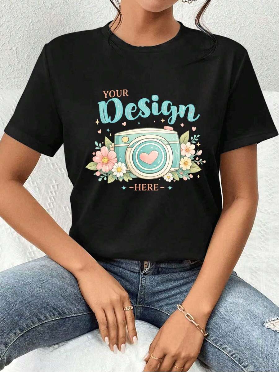 Women T-Shirts - Black - View 1