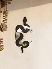 1pc Black Snake Shaped Design Wall Hanging, Moon & Snake Design Hanging Decoration For Home,Home Decor ,Room Decor,Wall Decor Gifts Birthday Graduation - Multicolor - View 3