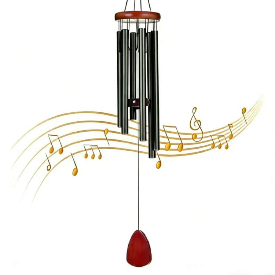 1 PC Outdoor Wind Chime, Lucky Wind Chime, Classic Wind Chime, Suitable For Outdoor Gardens And Memorial Sites, Holiday Decoration, Home Decoration, Room Decoration, Wall Decoration, Party Decoration, Birthday And Graduation Gift