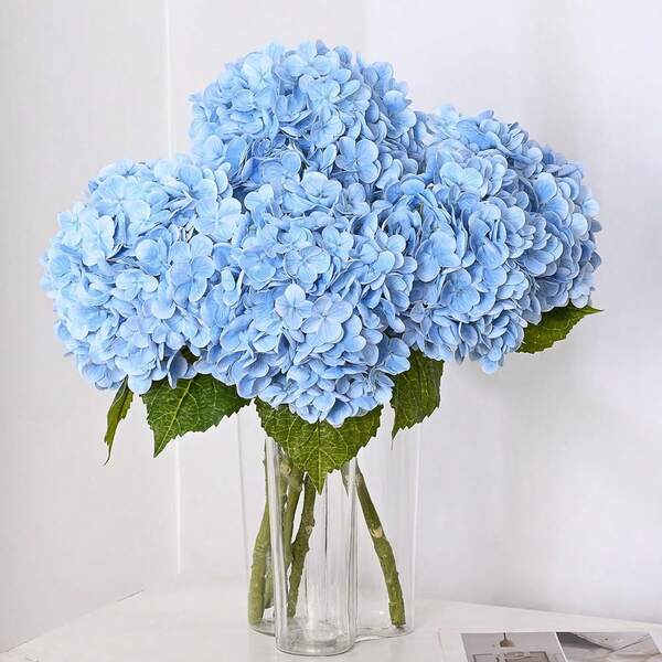 3/6/4/8 Pcs Artificial Hydrangea Flowers, Fake Hydrangea, Artificial Plants, Spring Decor, High-Quality Artificial Flowers, Suitable For DIY Wedding Bouquets, Parties, Home, Living Room, Kitchen, Garden, Hotel, Office, Study, Room Decor, Valentine's Day Gifts, Teacher's Day Gifts, Nurse Gifts, Autumn Decor