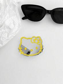 Colorful Macaron Mirror Cat Paw Phone Holder, Phone Ring Grip, Adhesive Slouchy Stand, Retractable Portable Desktop Stand, Phone Viewing Stand, Compact Makeup Mirror, Suitable For Office, Home And Travel - Multicolor - View 14