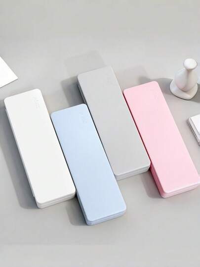 1pc Minimalist Single-Layer Pencil Case, Large Capacity Stationery Box, Portable Pencil Box, Unisex For Students, Stationery, Drawing, Teachers, Classroom, Gifts For Birthday, Holiday, Party