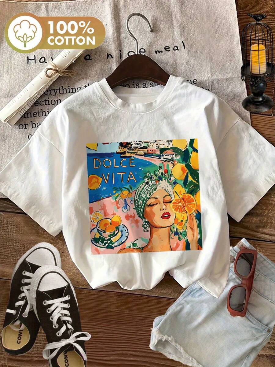 Women T-Shirts - [White] - View 1