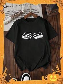 Women T-Shirts - Black - View 2