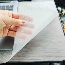 1卷透明图案抽屉衬垫,适用于厨房橱柜、台面和衣柜 - EVA材质橱柜衬垫,适用于厨房、冰箱、衣柜 - 可定制、多用途、多场景,一包搞定!防水、防潮、防油,保护厨房台面、橱柜抽屉和衣柜。可定制设计,按需裁剪,物超所值! - 圓花紋卷裝 - 查看 6