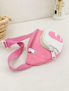 1pc This Stylish, Color-Blocked, Adorable Mini Waist Bag Features A Unique Design Suitable For Various Occasions. Versatile And Versatile, It'S Perfect For Outdoor Activities, Playtime, Commuting, And More, Making It The Perfect Gift For Teenagers. - Multicolor - View 9