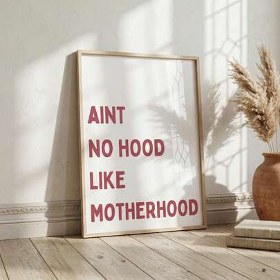 1pc, Canvas Wall Art, Framed Wall Art, Mother's Day Gift, Fun Wall Art Prints For Mom, Quotes For Mom Posters, Humorous Gifts, Gratitude Gifts, Mother's Day Decorations, Mother's Day Posters, Mother's Day Gifts, Gifts For Mom, Heartwarming Quotes, Retro Minimalist Art, Room Decor, Home Decor, Apartment Posters, Girls' Room Decor, Dorm Room Decor, Bedroom, Living Room, Dining Room, And Bathroom Decor, Home Posters, Gifts, Gift Decor, Holiday Gifts,
