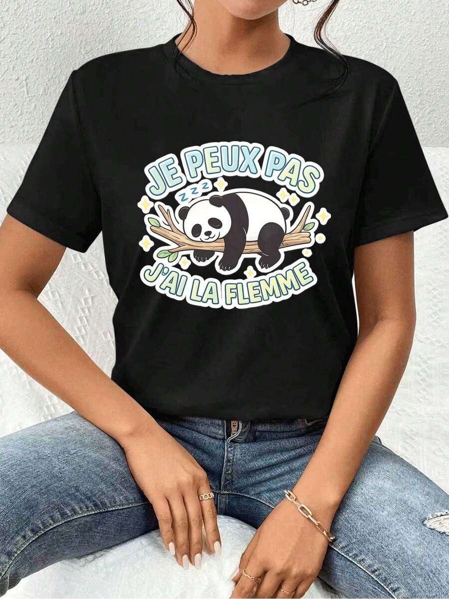 Women T-Shirts - Black - View 1