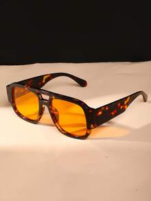 Nuevas gafas de moda de doble puente con estilo retro clásico, gafas minimalistas y versátiles de estilo punk para fiestas, pasarelas y uso diario - Multicolor - Ver 12