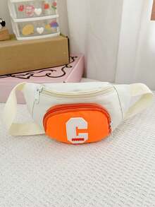 1pc This Stylish, Color-Blocked, Adorable Mini Waist Bag Features A Unique Design Suitable For Various Occasions. Versatile And Versatile, It'S Perfect For Outdoor Activities, Playtime, Commuting, And More, Making It The Perfect Gift For Teenagers. - Multicolor - View 14