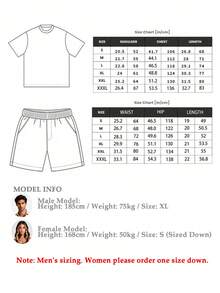 Mens Creative T-Shirt And Shorts Set Vintage Streetwear Style Vonn Dutchh Motorcycle Graphic And Text Metrose Ave So Cal Print Set Ideal For Daily Wear Family Gatherings Summer Trips And Festive Occasions - 杏色 - 查看 6