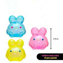 Realistic Rabbit Squishy Toy – Educational Stress Relief – Soft Slow Rebound Decompression Fidget  & Adults – Cute Animal - Màu vàng - Xem 2