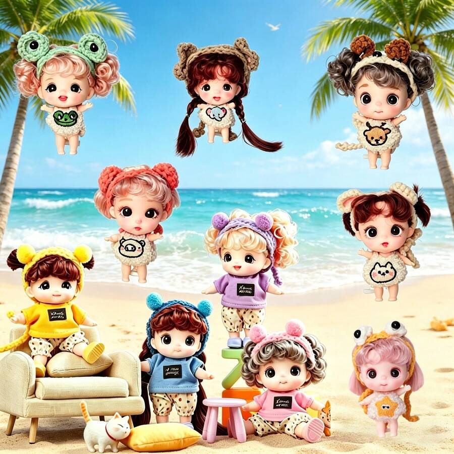 Handmade Sewn Doll Pendant - Soft PVC Material, Non-Plush, Collectible Quality, Suitable For Christmas/Halloween/Birthday, Anime Gift