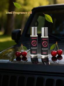 10ml Cherry Aromatherapy Essential Oil Roll-On, Car Air Freshener, Long-Lasting Fruity & Floral Scent, Leak-Proof Design, Suitable For Christmas, Party, Halloween, Business Trip, Holiday, Parents, Couples, Friends Birthday Gift - Multicolor - View 1