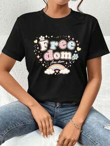 Women T-Shirts - Black - View 1