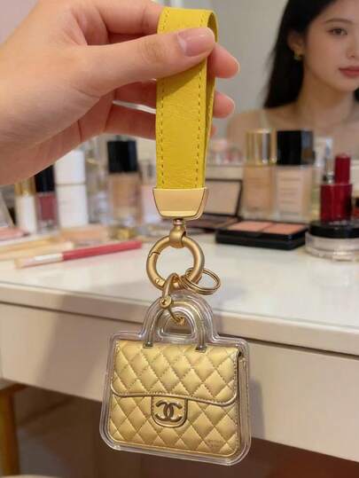 三合一钥匙扣、包包挂饰、手机挂绳 - 时尚可爱的多功能设计，小巧精致的个人配饰，适合作为生日/节日礼物送给女友、闺蜜，创意小礼物，日常装饰。