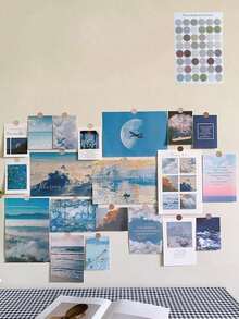 20pcs Bedroom Wall Decoration, Posters, Stickers, Wall Art, Spring Decoration Items Refresh Your Home, Festival Decoration Stickers Gifts Birthday Graduation - Multicolor - View 4